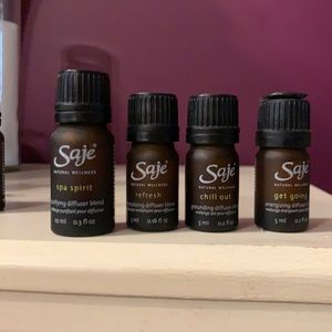 SAJE set of 4 essential oil diffuser blends